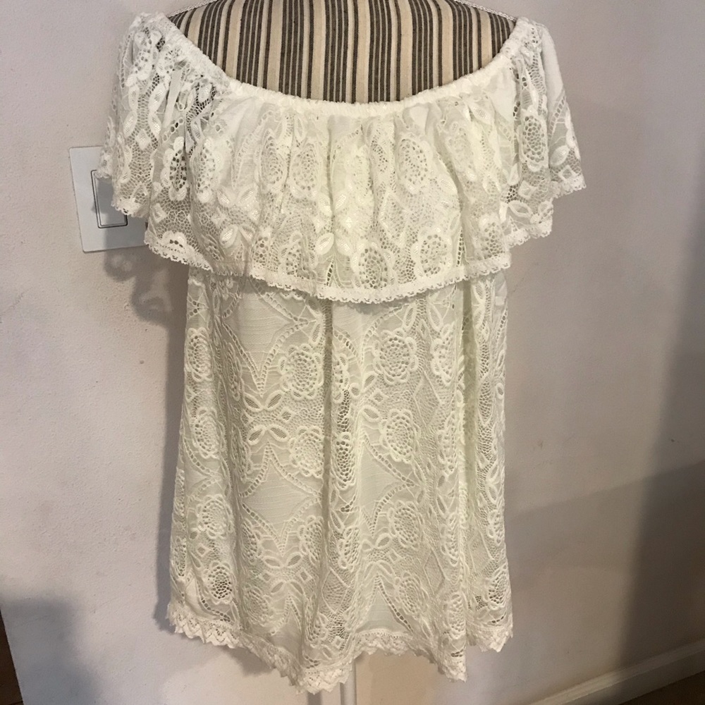 White Off the Shoulder Top